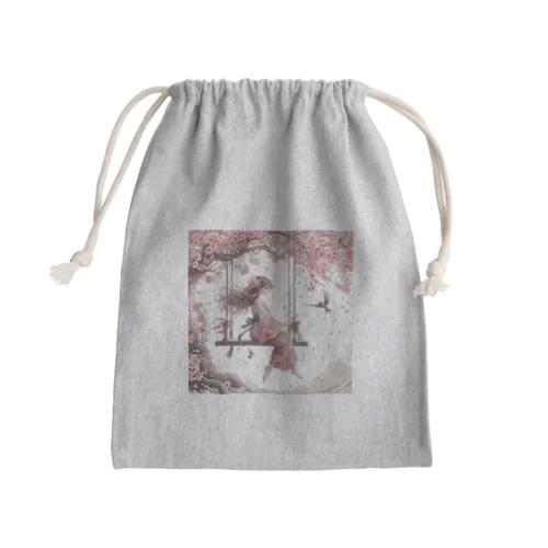 桜散る頃に、、、 Mini Drawstring Bag