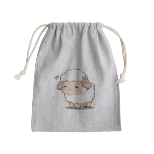 ちびアニマル（ひつじ） Mini Drawstring Bag