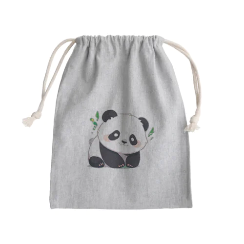 ちびアニマル（パンダ） Mini Drawstring Bag