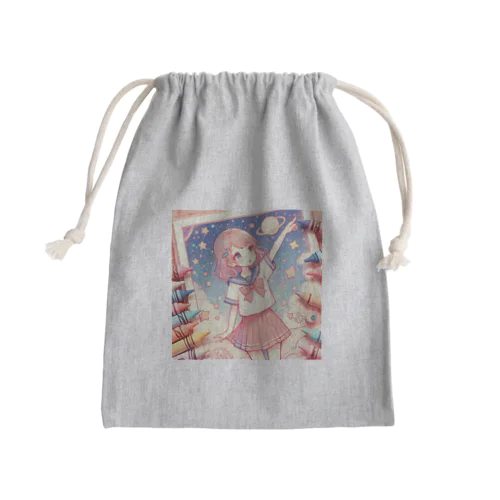 クレヨン Mini Drawstring Bag