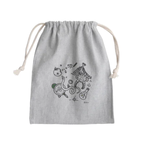 アノマロカリスと万有引力 Mini Drawstring Bag