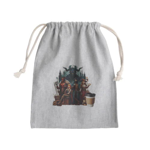 戦いの後のコーヒータイム Mini Drawstring Bag