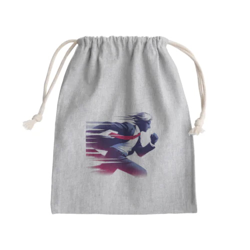 走る！サラリーマン！ Mini Drawstring Bag