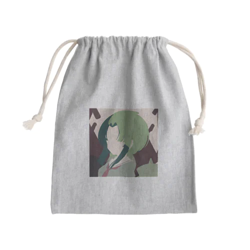 緑の女の子 Mini Drawstring Bag