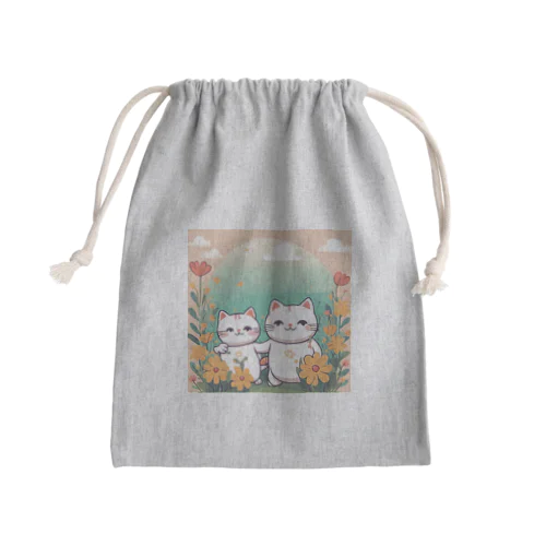 Cutie cat❤︎ Mini Drawstring Bag