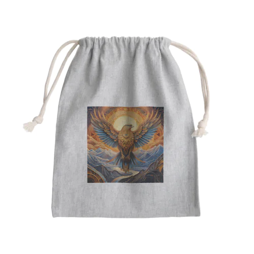 神々しい鷹・シンボルマーク2 Mini Drawstring Bag