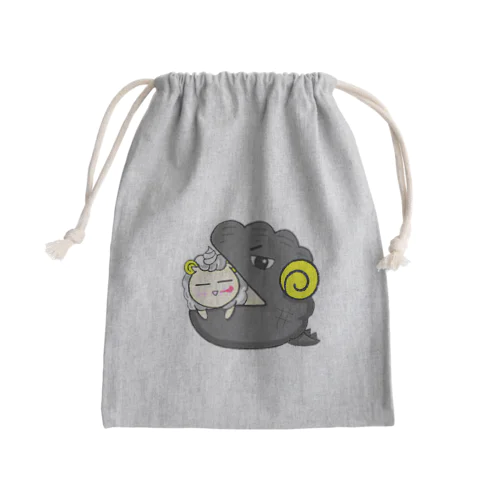 シュークリームに入る羊　大人ゴジラバージョン Mini Drawstring Bag