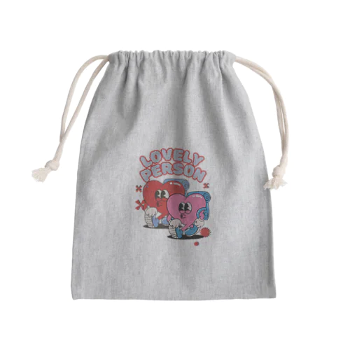 二人は仲良し♪ Mini Drawstring Bag