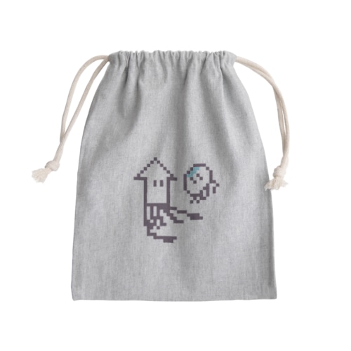 イカとクラゲ Mini Drawstring Bag