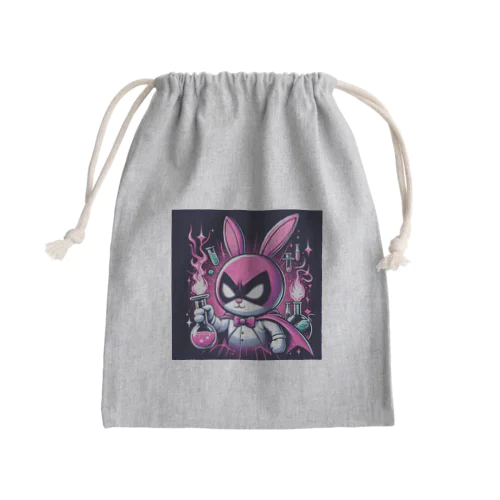 うさぎ科学者 Mini Drawstring Bag