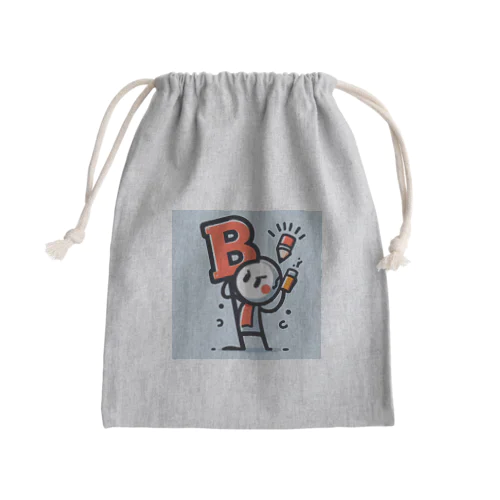 考えるB棒 Mini Drawstring Bag