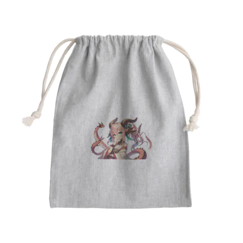 愛らしい龍娘 Mini Drawstring Bag