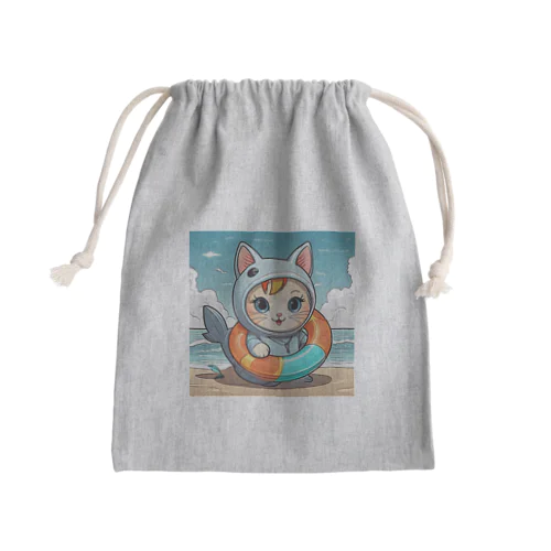 着ぐるみCat★ Mini Drawstring Bag