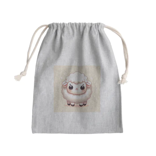 干支の羊ちゃん01 Mini Drawstring Bag