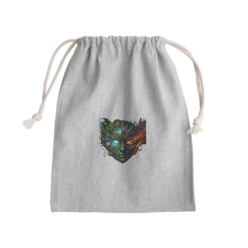 精霊の仮面 Mini Drawstring Bag