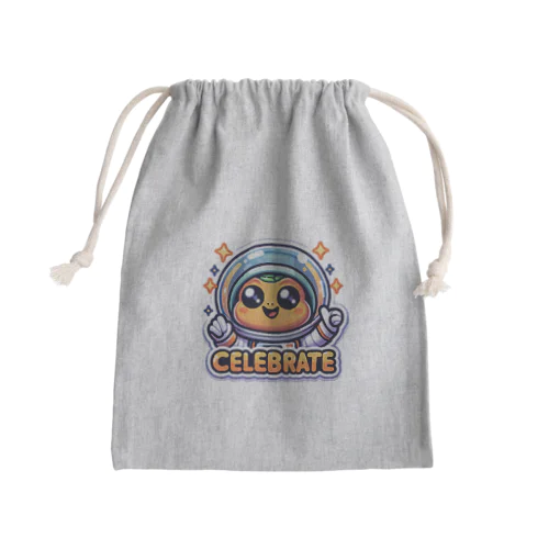 宇宙で大活躍🚀 魅惑の宇宙飛行士 Mini Drawstring Bag