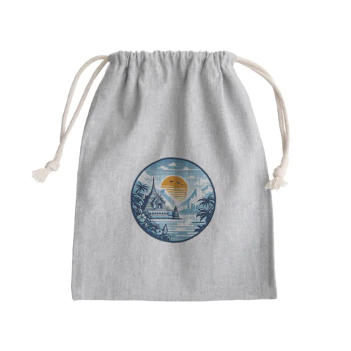 タイ風オシャレデザイングッズ Mini Drawstring Bag