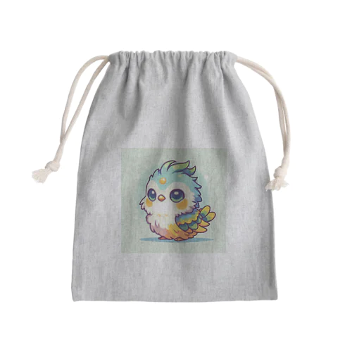 干支の鳥ちゃん02 Mini Drawstring Bag