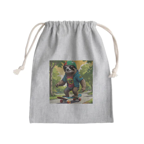 やんちゃナマケモノ Mini Drawstring Bag