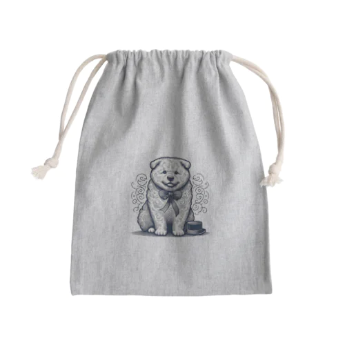 穏やかな犬 Mini Drawstring Bag