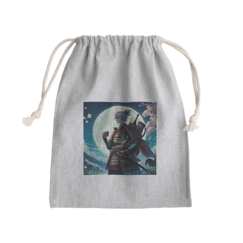 Young samurai Mini Drawstring Bag