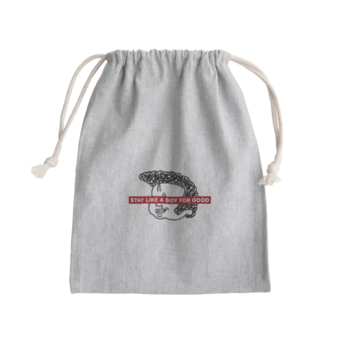 いつまでも少年のままで Mini Drawstring Bag