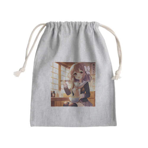 jkうどんを食べる Mini Drawstring Bag