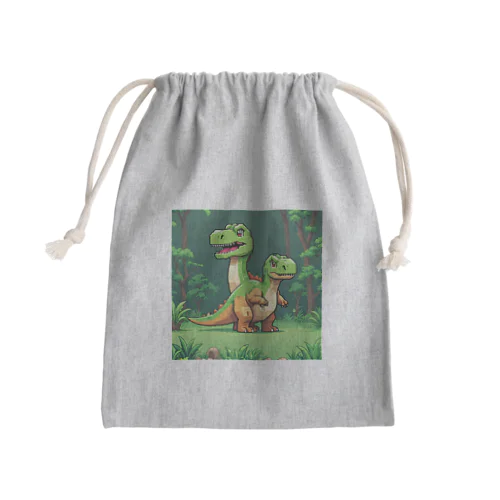 いきわかれ恐竜 Mini Drawstring Bag