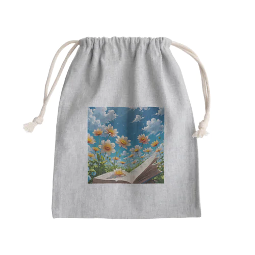 文字から咲いた花 Mini Drawstring Bag