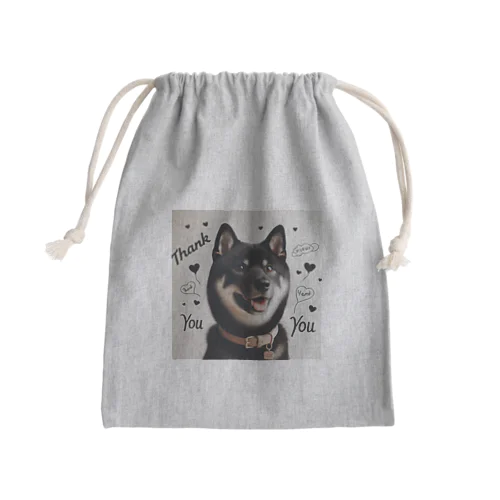 柴犬とありがとう Mini Drawstring Bag