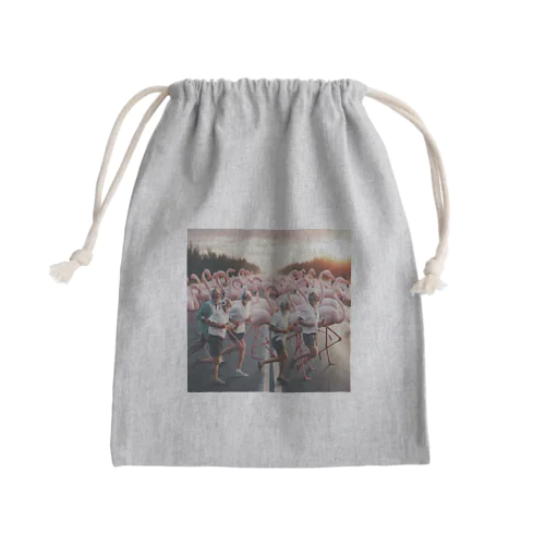 Flamingo RUN Mini Drawstring Bag