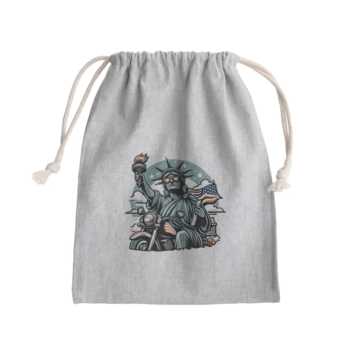 トーチを持ったおばちゃんライダー Mini Drawstring Bag