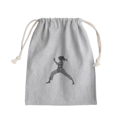 空手少女 Mini Drawstring Bag