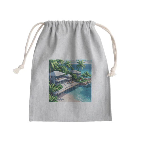 Crystal Bay Resort Mini Drawstring Bag