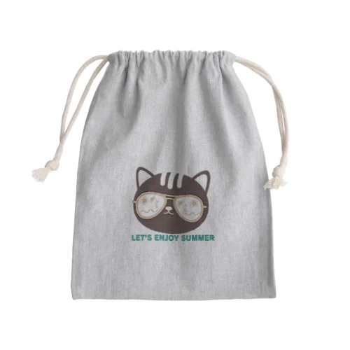 エンジョイキャット Mini Drawstring Bag