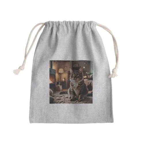 たそがれ猫にゃん Mini Drawstring Bag