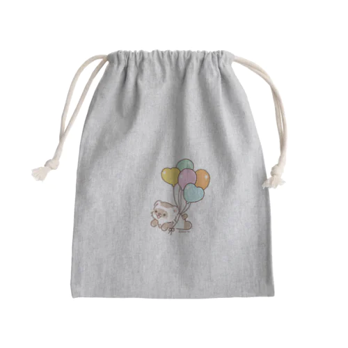 空飛ぶふぇれっと Mini Drawstring Bag