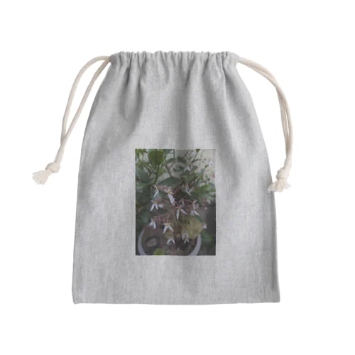 ユキノシタのお花が可愛らしい〜 Mini Drawstring Bag