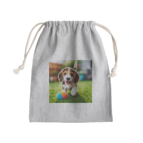 ビーグル犬キキちゃん Mini Drawstring Bag