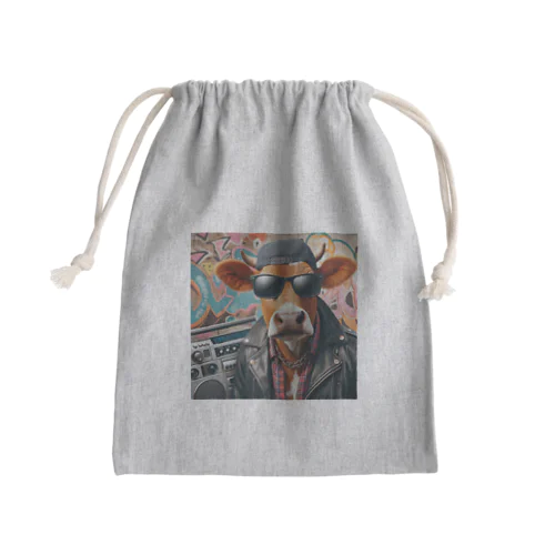 うし先輩 Mini Drawstring Bag