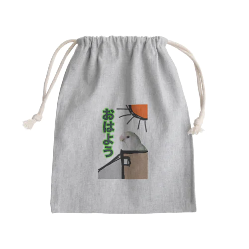 どー像コザクラじろー「おはよー」 Mini Drawstring Bag