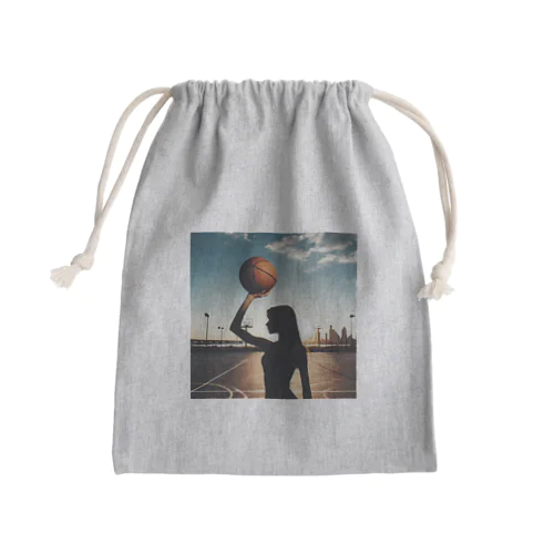 basketgirl Mini Drawstring Bag