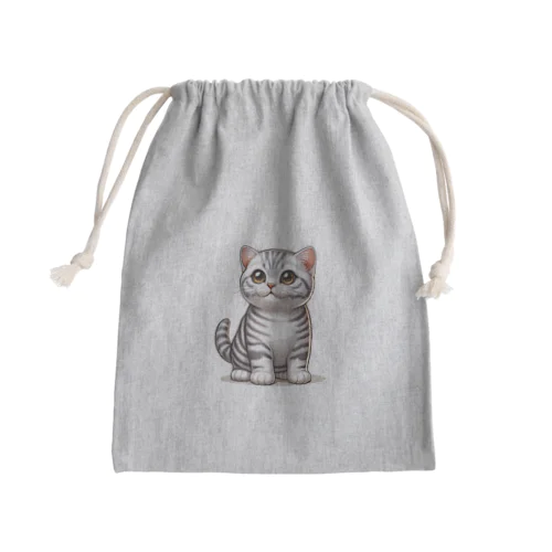 アメリカンショートヘアー Mini Drawstring Bag