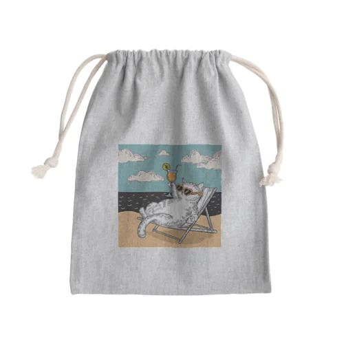 リゾートCat🏖 Mini Drawstring Bag