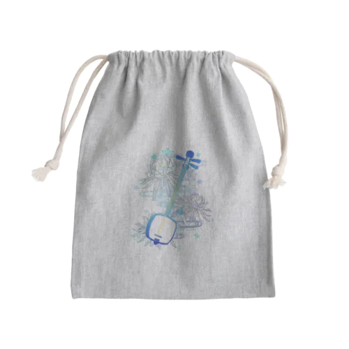 三味線 -雪月花-【月下美人】 Mini Drawstring Bag