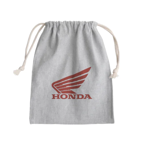 HONDAウィングマークです。 Mini Drawstring Bag