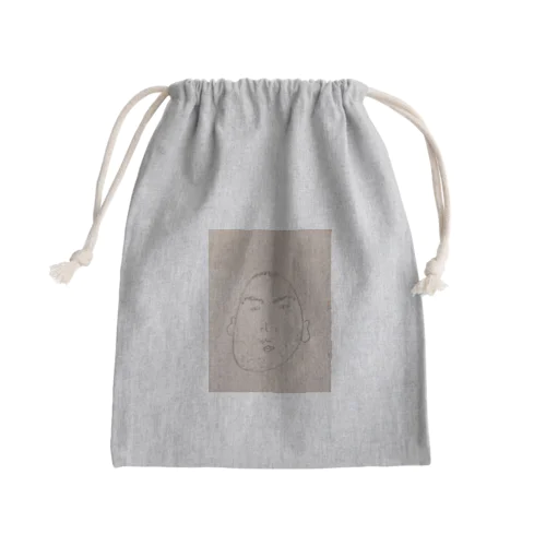 名もなきおじさん Mini Drawstring Bag