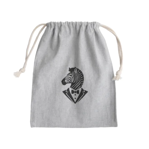 タキシードゼブラ Mini Drawstring Bag