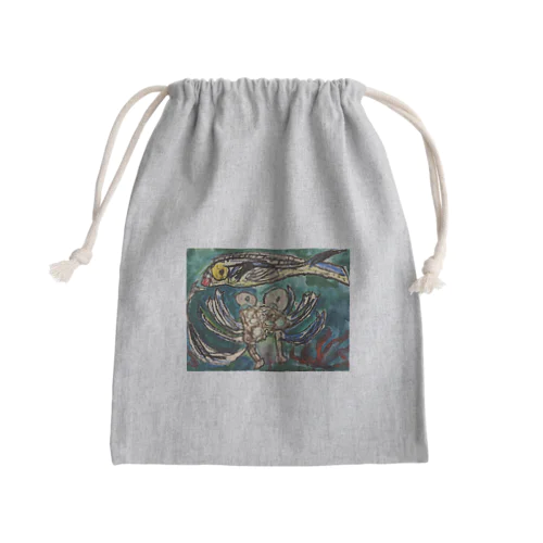 おさかに Mini Drawstring Bag