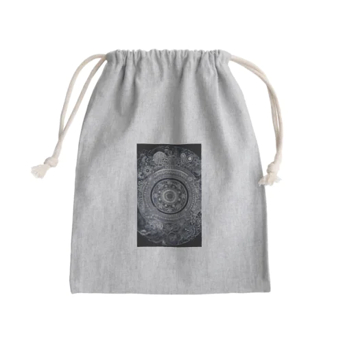 Meditation circle Mini Drawstring Bag